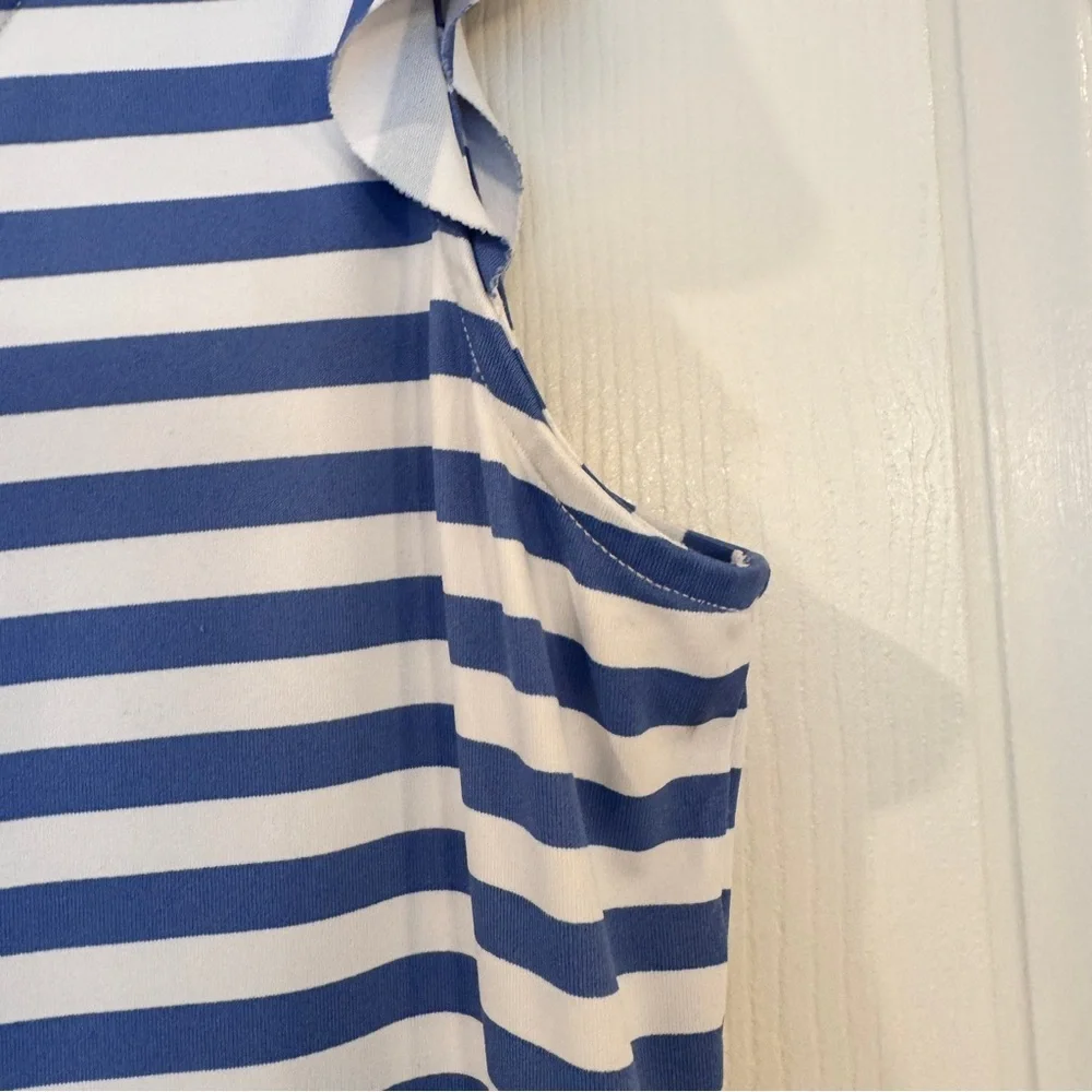Tommy Bahama Blue and White Striped Swim Coverup Dress - Picture 9 of 11